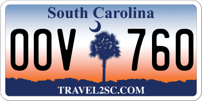 SC license plate OOV760