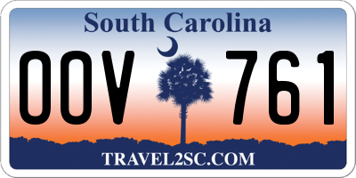 SC license plate OOV761