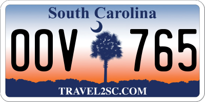 SC license plate OOV765
