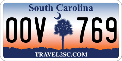 SC license plate OOV769