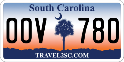 SC license plate OOV780