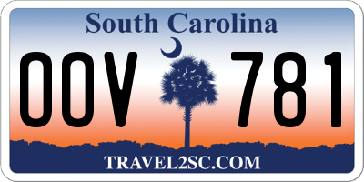 SC license plate OOV781