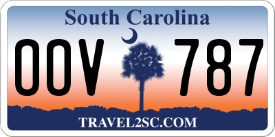 SC license plate OOV787