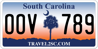 SC license plate OOV789