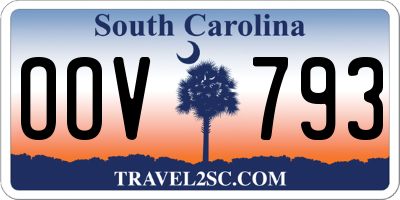 SC license plate OOV793