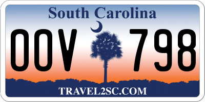 SC license plate OOV798