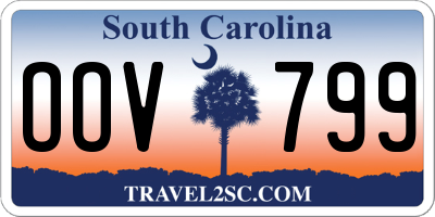 SC license plate OOV799