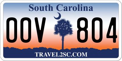 SC license plate OOV804