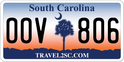 SC license plate OOV806