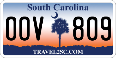 SC license plate OOV809