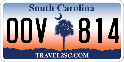 SC license plate OOV814