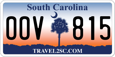 SC license plate OOV815