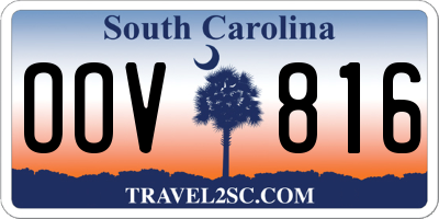 SC license plate OOV816