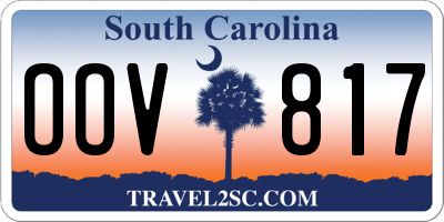 SC license plate OOV817