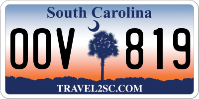SC license plate OOV819