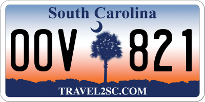 SC license plate OOV821