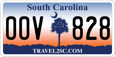 SC license plate OOV828