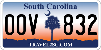 SC license plate OOV832