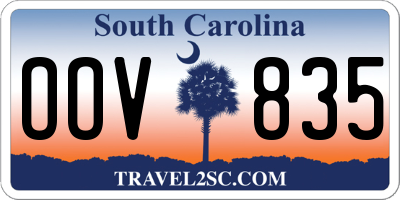 SC license plate OOV835