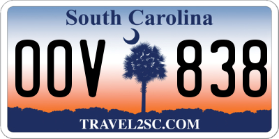 SC license plate OOV838