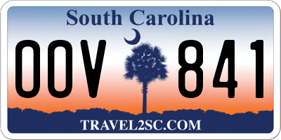 SC license plate OOV841