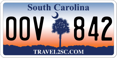 SC license plate OOV842