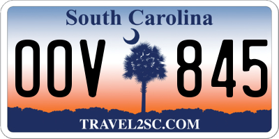 SC license plate OOV845