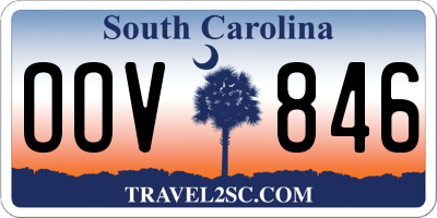 SC license plate OOV846