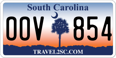 SC license plate OOV854