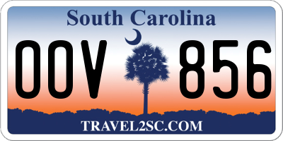 SC license plate OOV856