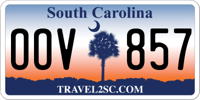 SC license plate OOV857