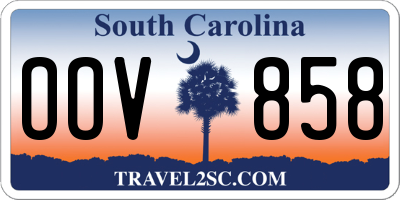 SC license plate OOV858