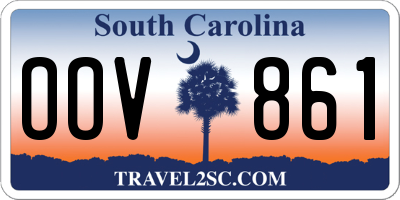 SC license plate OOV861