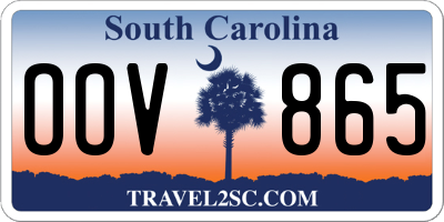 SC license plate OOV865
