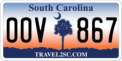 SC license plate OOV867