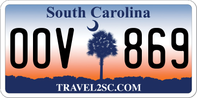 SC license plate OOV869