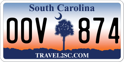 SC license plate OOV874