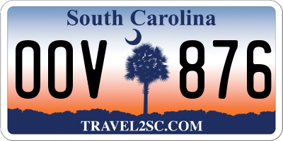SC license plate OOV876
