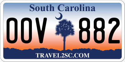 SC license plate OOV882