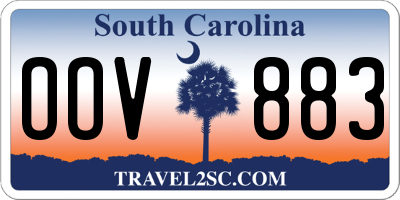 SC license plate OOV883