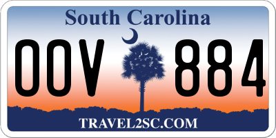SC license plate OOV884