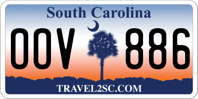SC license plate OOV886