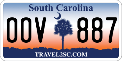 SC license plate OOV887