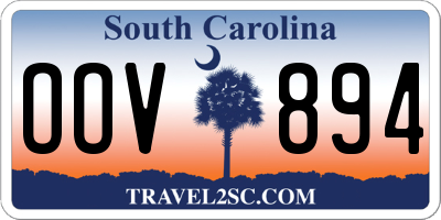 SC license plate OOV894