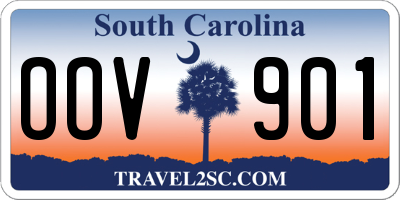 SC license plate OOV901