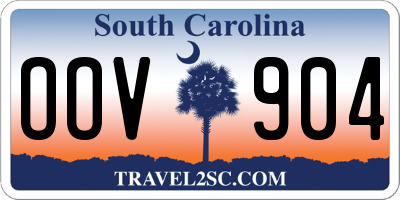 SC license plate OOV904