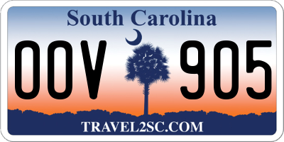 SC license plate OOV905