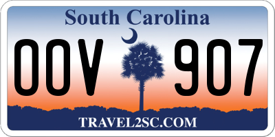 SC license plate OOV907