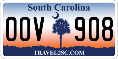 SC license plate OOV908