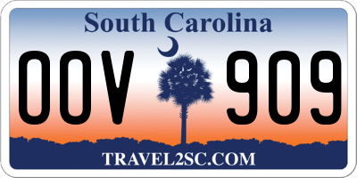 SC license plate OOV909
